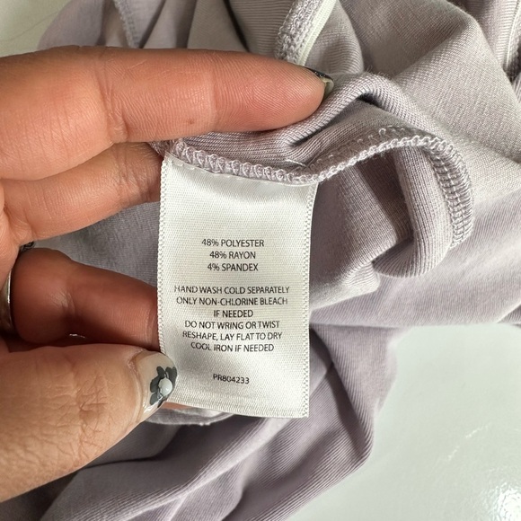 NWT Kaia Women’s Lilac Soft Wide Leg Jumpsuit Sz MP - Picture 11 of 11